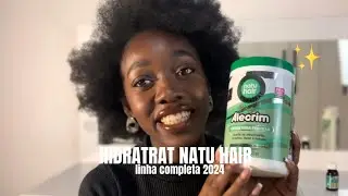 TESTEI A NOVA LINHA DA NATU HAIR | rotina capilar cabelo crespo 4c + lançamento