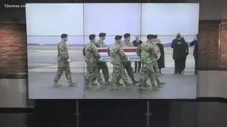 Bodies of 3 U.S. trips killed in drone attack return to U.S. in 'dignified transfer'