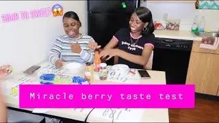 MIRACLE BERRY TASTE TEST! TURNS EVERYTHING SWEET 😱
