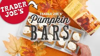 How to Make Pumpkin Bars with Trader Joe's Pumpkin Bread & Muffin Mix | Easy Fall Dessert Recipe