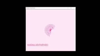 Drawing a simple flower by Python - outcome