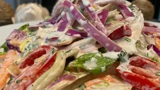 صوص الرانش وسلطه الرانش الروعه 🥗😋 الرانش ليه استخدمات كتير  Ranch dressing