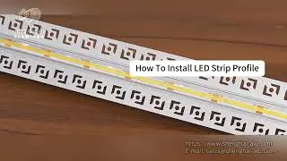 How To Install LED Strip Profile Aluminum
