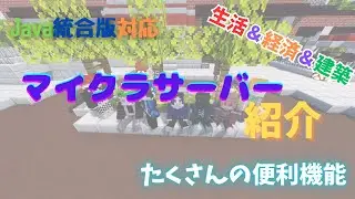 【マイクラ】マインクラフトの生活と経済と建築ができるおすすめサーバー【びーせんす鯖】【クロスプレイ可能】