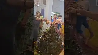 Merusamhita Ammavaru & Shivling&rsquo;s Abhisheka at Pushya Pournami #ammavari #durgamma #vijayawada 