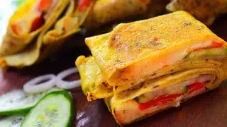 Egg Wrapped Sandwich | Sandwich Recipe | Quick  And Easy | Lunch Box Recipe | noon meem flavours