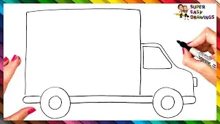 How To Draw A Truck Step By Step 🚚 Truck Drawing Easy