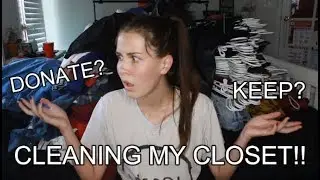 CLEANING OUT MY CLOSET AFTER 7 YEARS!! TALKING ABOUT COLLEGE.