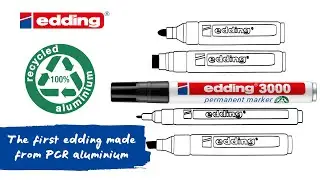 The first edding made from PCR aluminium