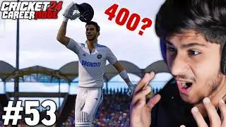 BRIAN LARA RECORD BREAK? (400 RUNS) | CRICKET 24 CAREER MODE GAMEPLAY #53