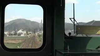 秋の山口線 仁保駅～宮野駅間を走行する上りキハ40系の後方展望