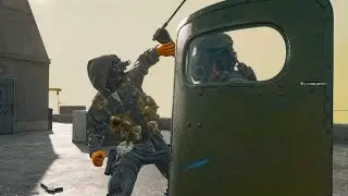Shielded OG riot shield & police stick hit to head finishing move during Napalm Airstrike 👌