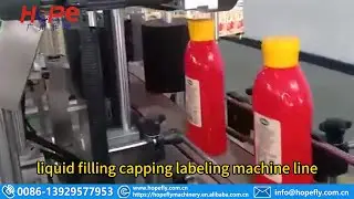 liquid filling capping labeling machine line