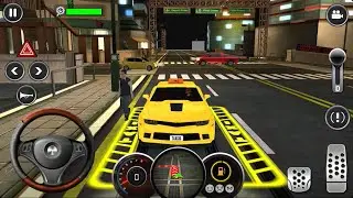 Muscle Car Taxi Night Mode City Driving