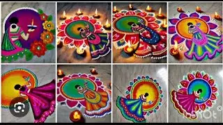 Lady rangoli designs🌺 treading muggulu 🌺sankranti special designs