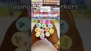 Rainbow Blend with SFAiH Markers🌈 #colortok #coloring #coloringtutorial #art
