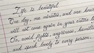 Beginners Calligraphy Handwriting Practice | Learn beautiful Writing | Calligraphy Mantra |