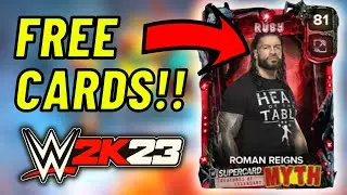 FREE WWE Supercard Myth cards in WWE 2K23 MyFaction?!