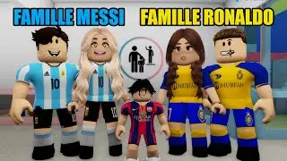 FAMILLE MESSI VS FAMILLE RONALDO SUR BROOKHAVEN ! ROBLOX