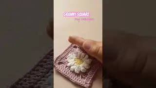 #hobbiitutorial #sponsored #grannysquare #crochet #crochetdaisy #daisy