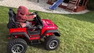 RIDINGTON 24V Kids Ride-On Truck With Remote Control - Red