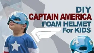 DIY CAPTAIN AMERICA FOAM HELMET for KIDS
