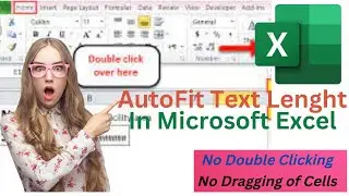 Autofit Text Length In Ms. Excel _ No Dragging _ No Double Click