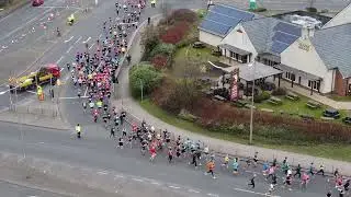 DJI Mini 2 Drone Footage. The City Of Newport Half Marathon