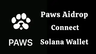 Paws Airdrop | Connect Solana Wallet | How to Connect Phantom Wallet With Paws Airdrop |