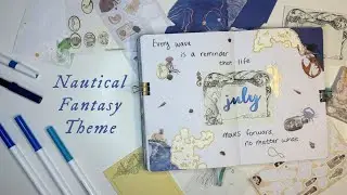 July Nautical Fantasy Bullet Journal Setup