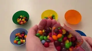 ASMR Unpacking Color 🍬 Sweets | Satisfying Compilation  Video | Skittles & M&M's