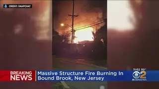 Massive Fire Destroys N.J. Buildings