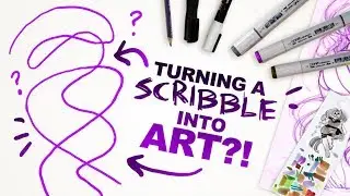 IS IT POSSIBLE?! | Turning a Scribble into an Illustration | Scribble Challenge