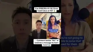 Can $100/Month IUL Grow Cash Value at 45? 💰#money #indexeduniversallifeinsurance #lifehack  #taxfree