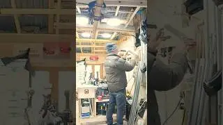 WORKSHOP LIGHTING Building the Workshop #10.  #workshopbuild #woodworking