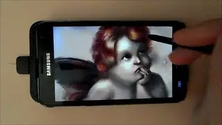 Drawing Putto with the Samsung Galaxy  - Time Lapse Video -  Art with Mobile Phone