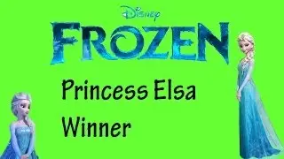 Disney Frozen Princess Elsa Doll Giveaway Winner Announcement