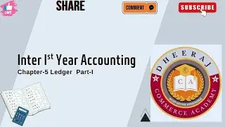 Inter 1st Year Accountancy Online Classes||Telugu Explanation||Chapter-5 LEDGER|| PART-I