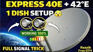 # express am 40 and Turksat 6a 2 fit dish antenna all India coverage