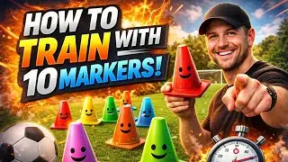 How to Train with 10 Markers ⚽ | Speed, Control & Agility ⚡️ 