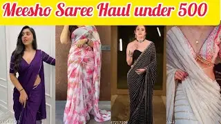 Meesho Saree under 500 haul #meesho#saree#under500#meeshosaree#meeshohaul#haul#yt#ytvideo#haul