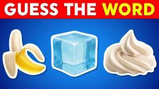 Guess the WORD by Emojis? 🤔 Emoji Quiz Challenge