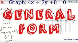 General Form of a Line