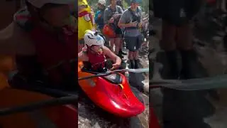 Kayaker Flips over and Lands Upside Down
