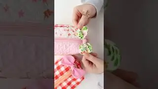 DIY zipper bow sewing tutorial and template ❤️ #sewing