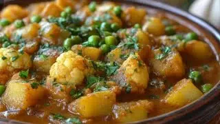  आलू गोभी मटर की सब्जी रेसिपी बिना टमाटर के। मकर संक्रांति स्पेशल सब्जी रेसिपी।