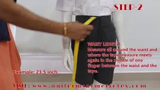 HOW TO TAKE THE MEASUREMENT OF UNIFORM SHORTS