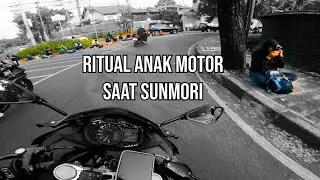 Sunmori ke Senayan City, cuma foto foto udah jadi ritual wajib anak motor #zx25r #sunmori #sency