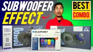 Effect Like 8' Inch Subwoofer | No Amplifier | Stereo & Speaker Combo For Car | Aura Indigo Series 
