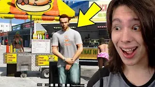 Jogando GTA 5 como um VENDEDOR DE LANCHES!!